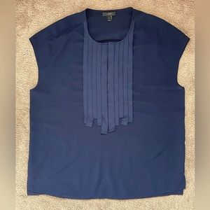 J. Crew Navy Sheer Top